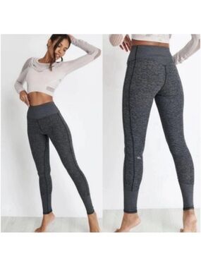 ALO Yoga Charcoal Gray High-Waist Seamless Leggings XS